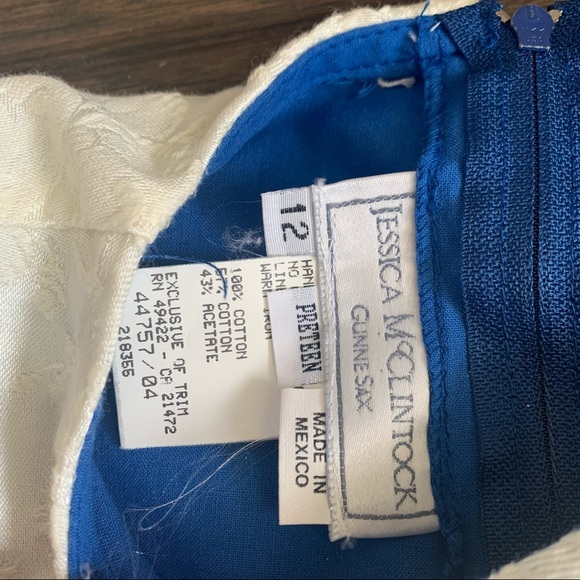 Vintage Jessica McClintock Gunne Sax Bib Dress - Picture 11 of 13